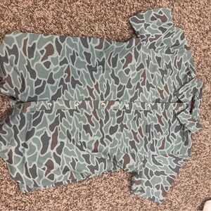 Burlebo Camouflage Short Sleeve Button-Up Shirt